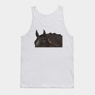 Bay Fox Hunter Watercolor with Gold Foil Tank Top